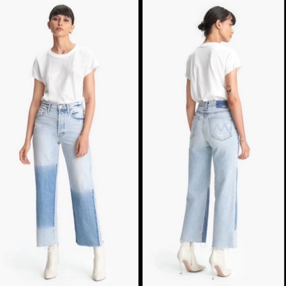 MOTHER SUPERIOR The Rambler Ankle Fray Jeans Win Some Lose Some Sz 30